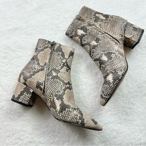 Dolce Vita Bel Snakeskin Ankle Boots